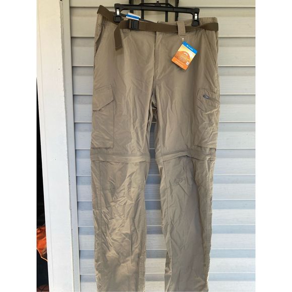 Columbia Sportswear NWT Silver Ridge Convertible Pant Tan Mens Sz 36 x 34 MP $60 - Picture 3 of 12